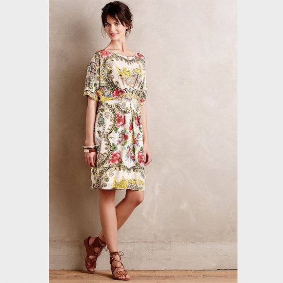 NWT Collette Dinnigan Scenic Silk Dress - Picture 7 of 11